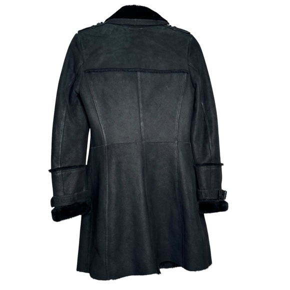 Denimaxx Couture Black Lambskin Jacket Long Coat Women’s Small - Picture 5 of 15